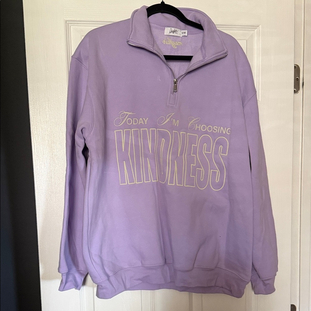Purple Half-Zip Sweater